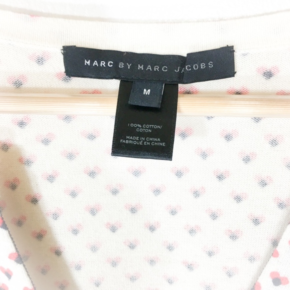 Marc by Marc Jacobs Heart Print Sweater Cardigan - Picture 3 of 7